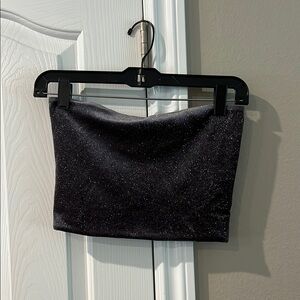 Elegant Black Glitter bralette